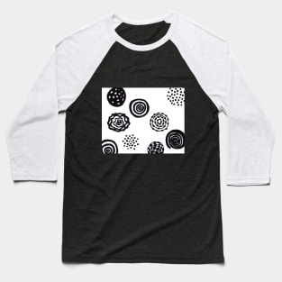 Abstract Multifacted Circles Baseball T-Shirt